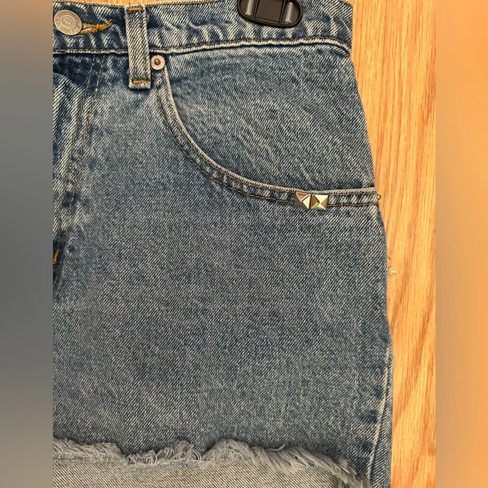 RALPH LAUREN POLO STUDED HIGH WASTE SHORTS JEANS compare to Nordstrom $118 - Picture 7 of 9